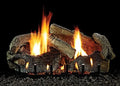 Empire Comfort Sizeystems 18" Sizetacked Aged Oak Logset with Millivolt VF/V Sizelope Glaze Burner, LP