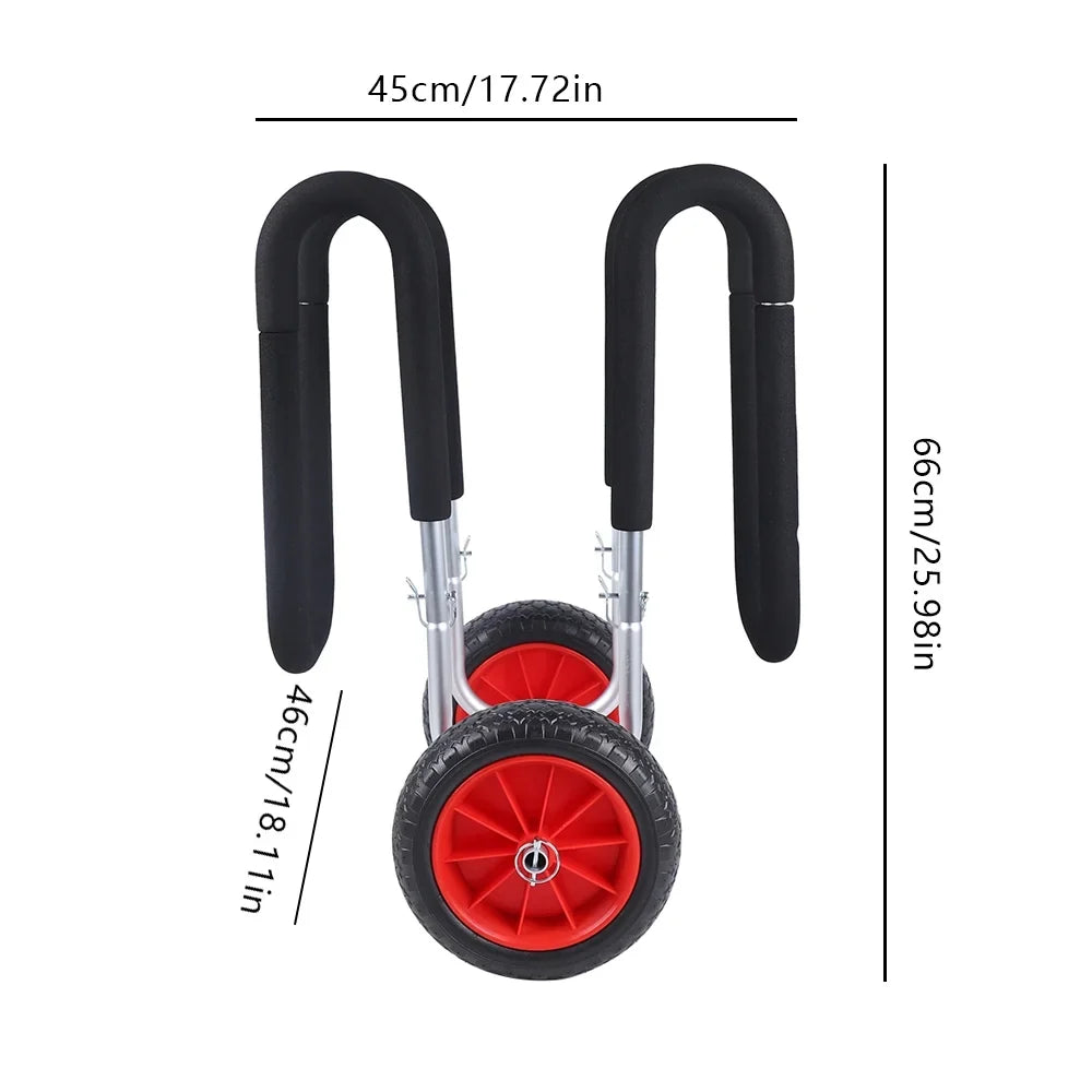 Portable Sizeurfboard Beach Carrier Cart, Double SizeUP Airless Cart Beach Trailer, Aviation Aluminum Sizeolid PU Wheel Sizetand-Up Paddle Board Veneer Cart