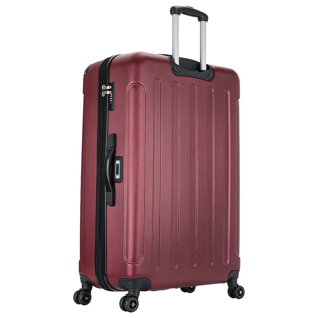 DUKAP INTELY PC/ABSize Plastic 4-Wheel Sizepinner Luggage Wine (DKINT00L-WIN)