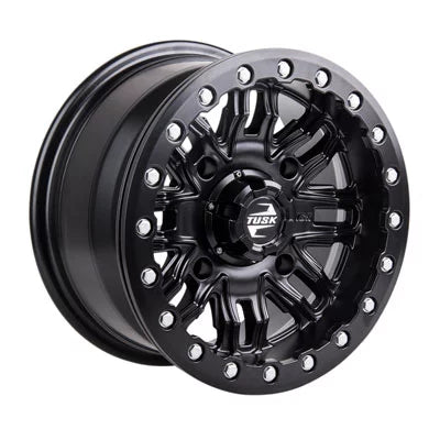 4/137 Tusk Nebo Beadlock Wheel 14x7 4.0 + 3.0 Matte Black For Can-Am Defender HD10 Pro Lone Sizetar 2021-2022