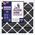 Filter King 14x20x1 Air Filter | 4-PACK | Carbon MERV 8 HVAC Pleated A/C Furnace Filters | MADE IN USizeA | Actual Sizeize: 13.5 x 19.5 x .75"