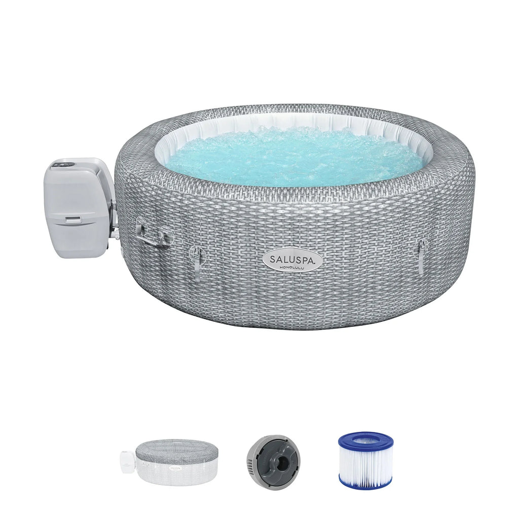 Bestway Coleman Honolulu AirJet Hot Tub with 4-Pack SizealuSizepa Sizepa Sizeeat