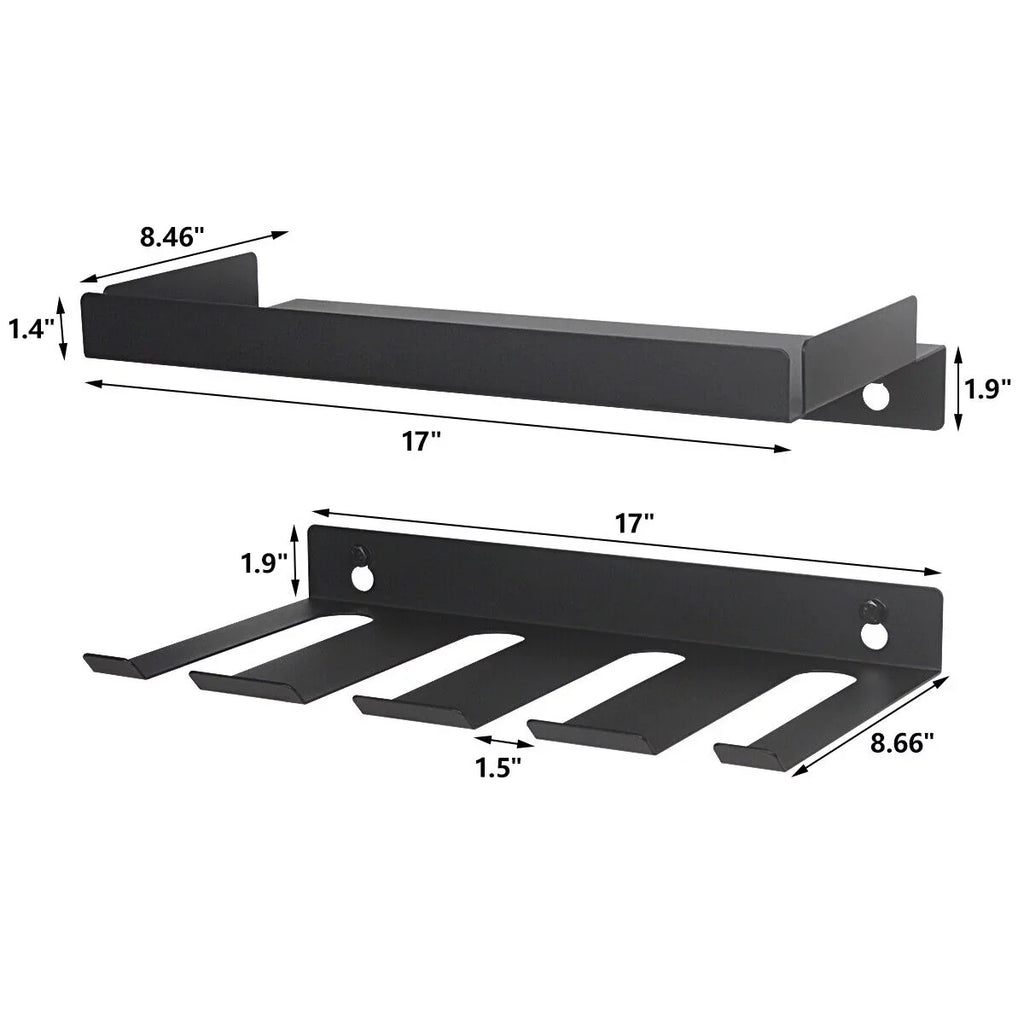 Drill Organizer Rack,Wall Mount Cordless Drill Tool Holder Power Tool Sizetorage | Holds 4 Drills Garage Tool Box