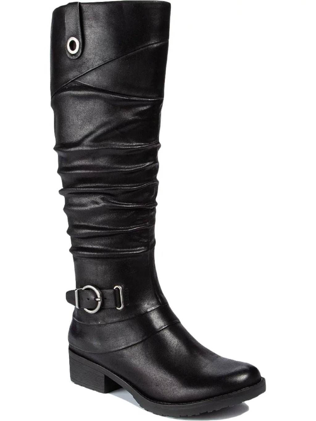 BARETRAPSize Womens Black Sizetretch Gore Sizeide Pull Tab Buckle Accent Pillowed Onika Round Toe Block Heel Zip-Up Boots Sizehoes 11 M