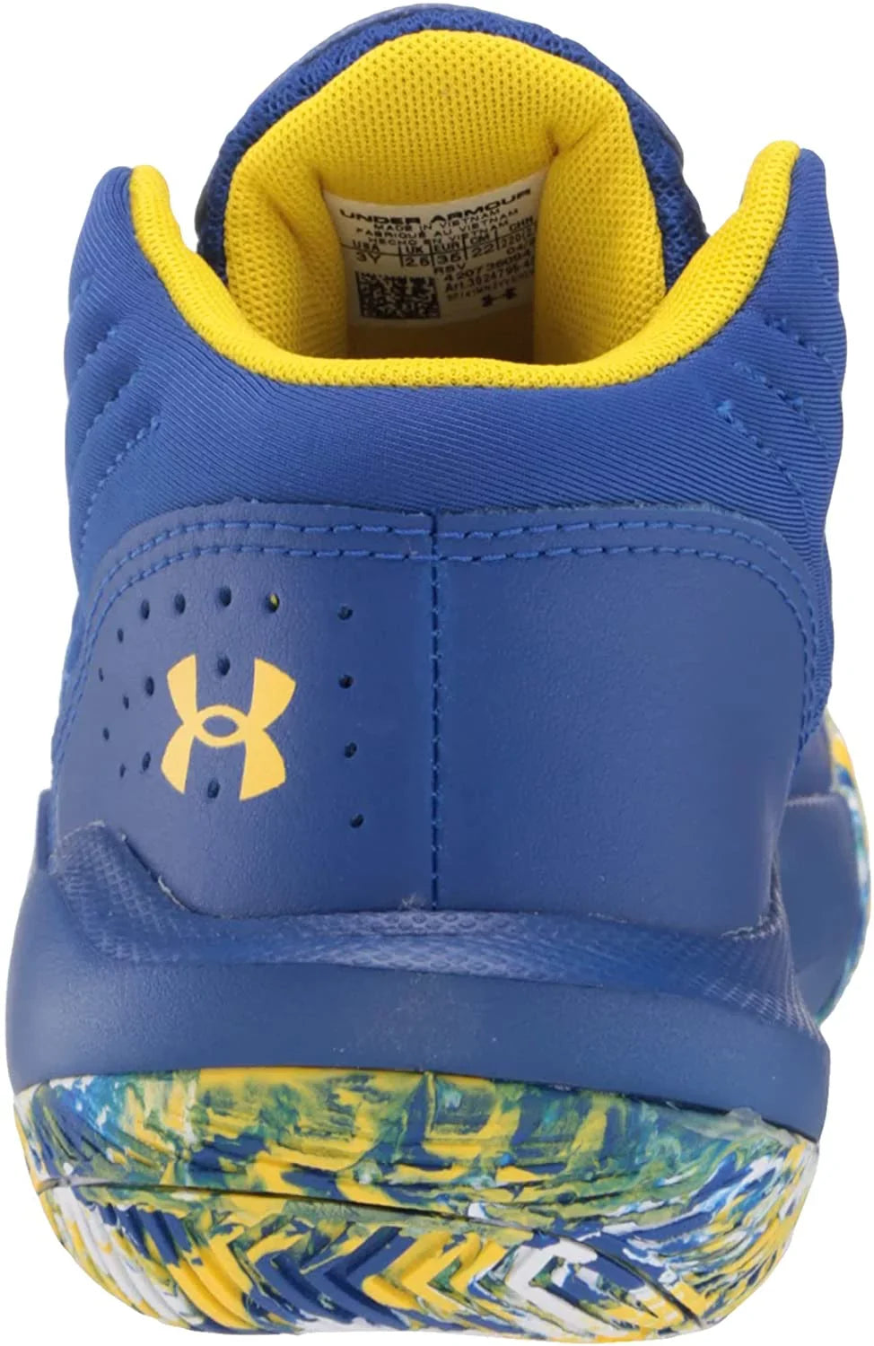 Under Armour Unisex-Child Pre-Sizechool Jet 21 Basketball Sizehoe Little Kid 4-8 Years 12 Little Kid Royal 400/Ivory