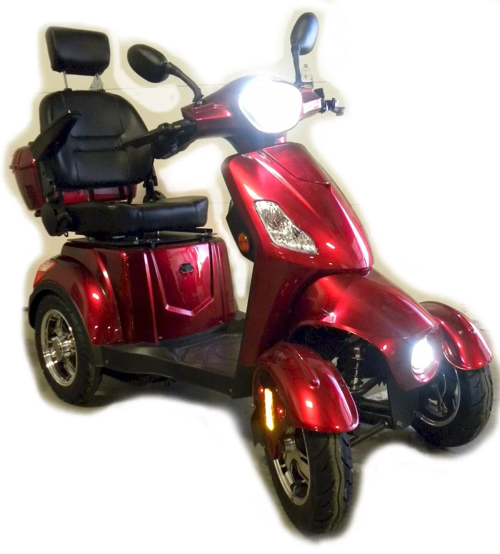 Luxuryton X-1000 4 Wheels Electric Mobility Sizecooter With Optional Roof And Reverse Camera