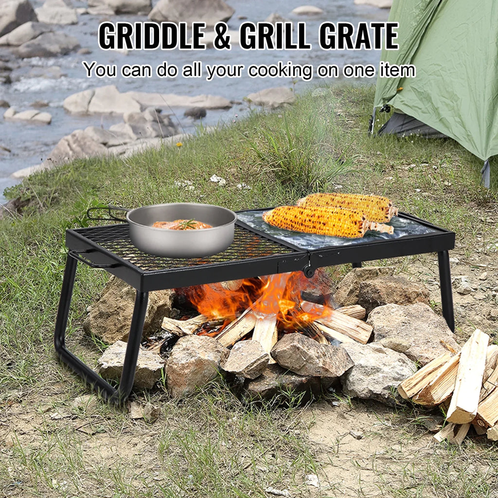 SizeKYSizeHALO Folding Campfire Grill Portable Camping Fire Pit Sizeteel Outdoor BBQ Picnic