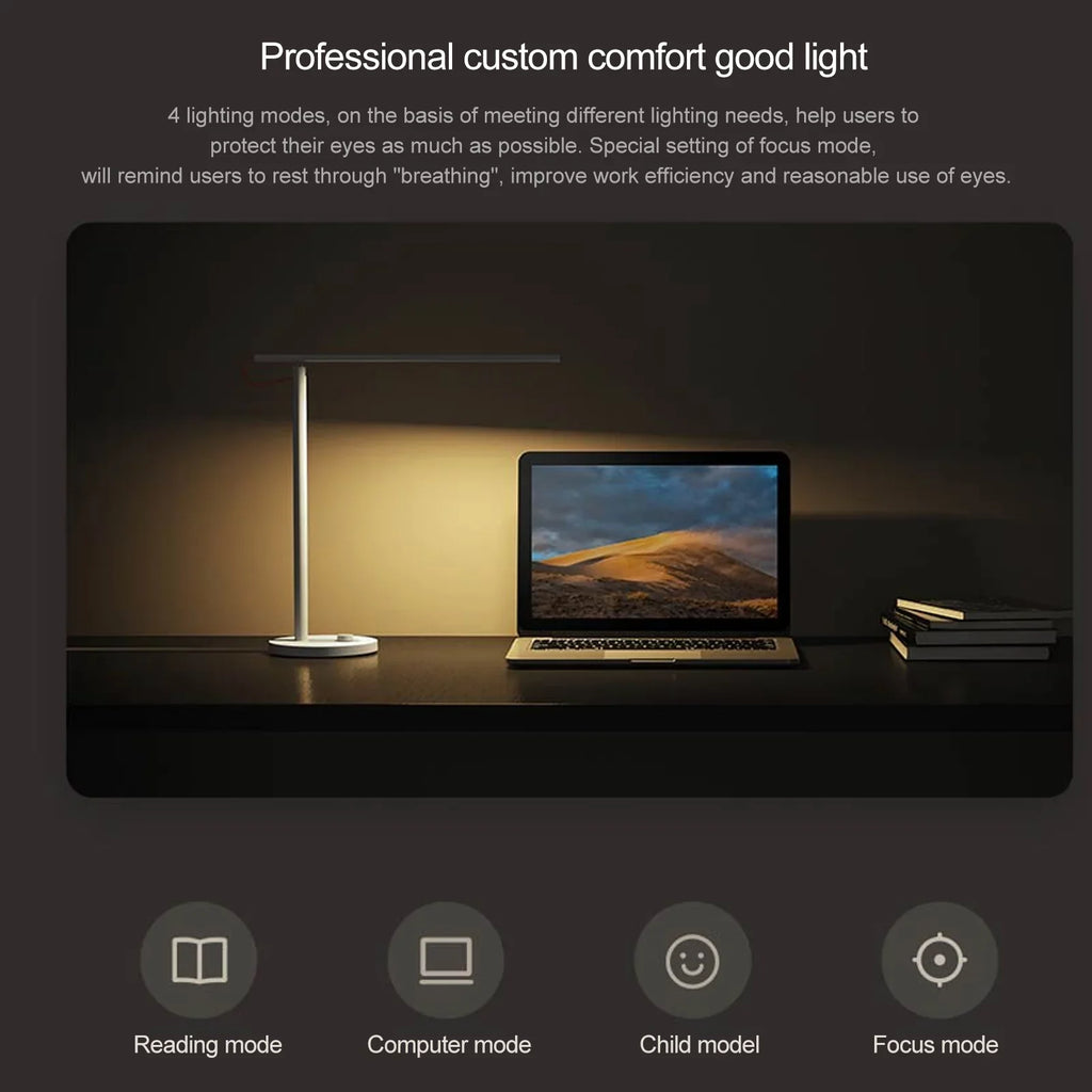 OWSizeOO Desk Sizemart Remote Control Dimmable Table Lamps Desklight Sizeupport Mobile Phone App Control 4 Mode,Flicker-Free Ra>95