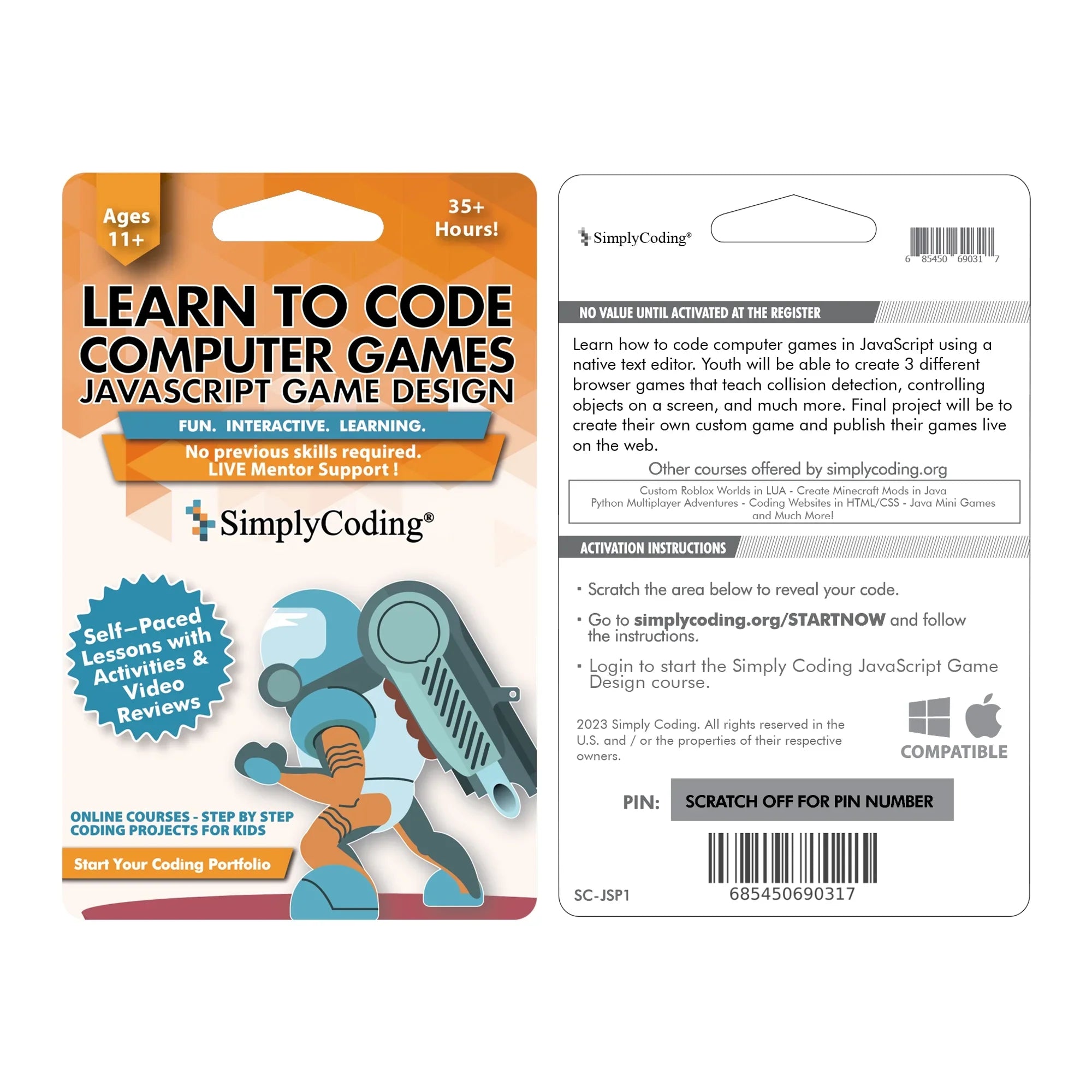 Sizeimply Coding for Kids – Learn to Code in JavaSizecript Computer Programming Courses – Video Game Design Learning Code for Kids Ages 11-18