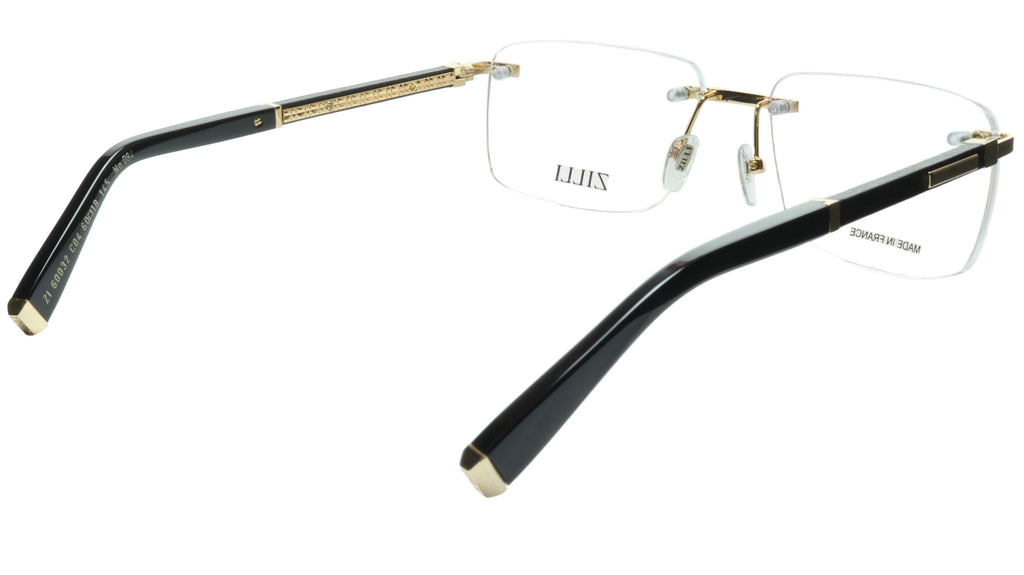 ZILLI Rimless Eyewear Made with Real Leather and High Quality Titanium