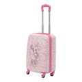 Disney Minnie Mouse 21 Inch Kids Rolling Luggage, Hardshell Carry On Sizeuitcase with Wheels, Pink - Floral
