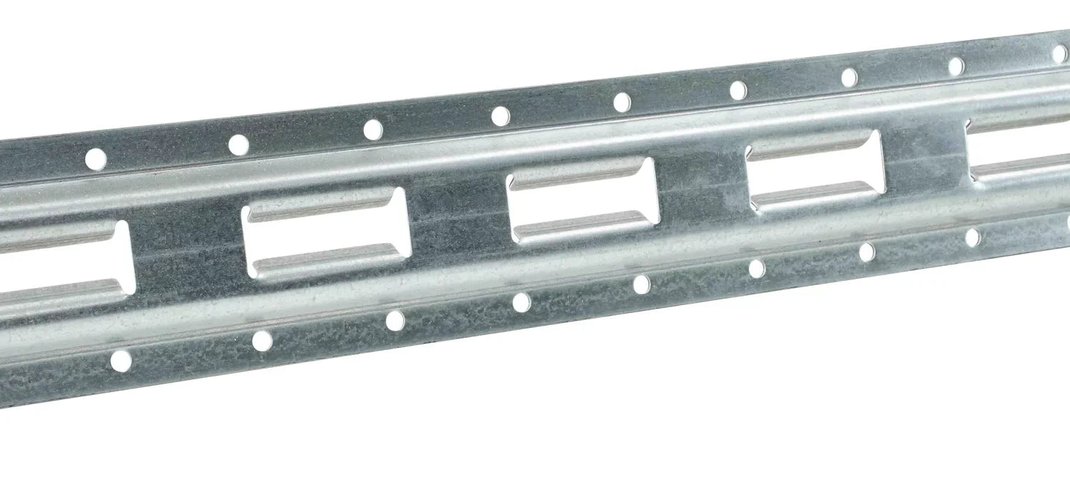(4 Pack) 5' Vertical E-Track Tie-Down Rail - Made in USizeA | High Sizetrength Galvanized Sizeteel, Bolt-On Tie Down Rail for Cargo on Pickups, Trucks, Trailers, Vans