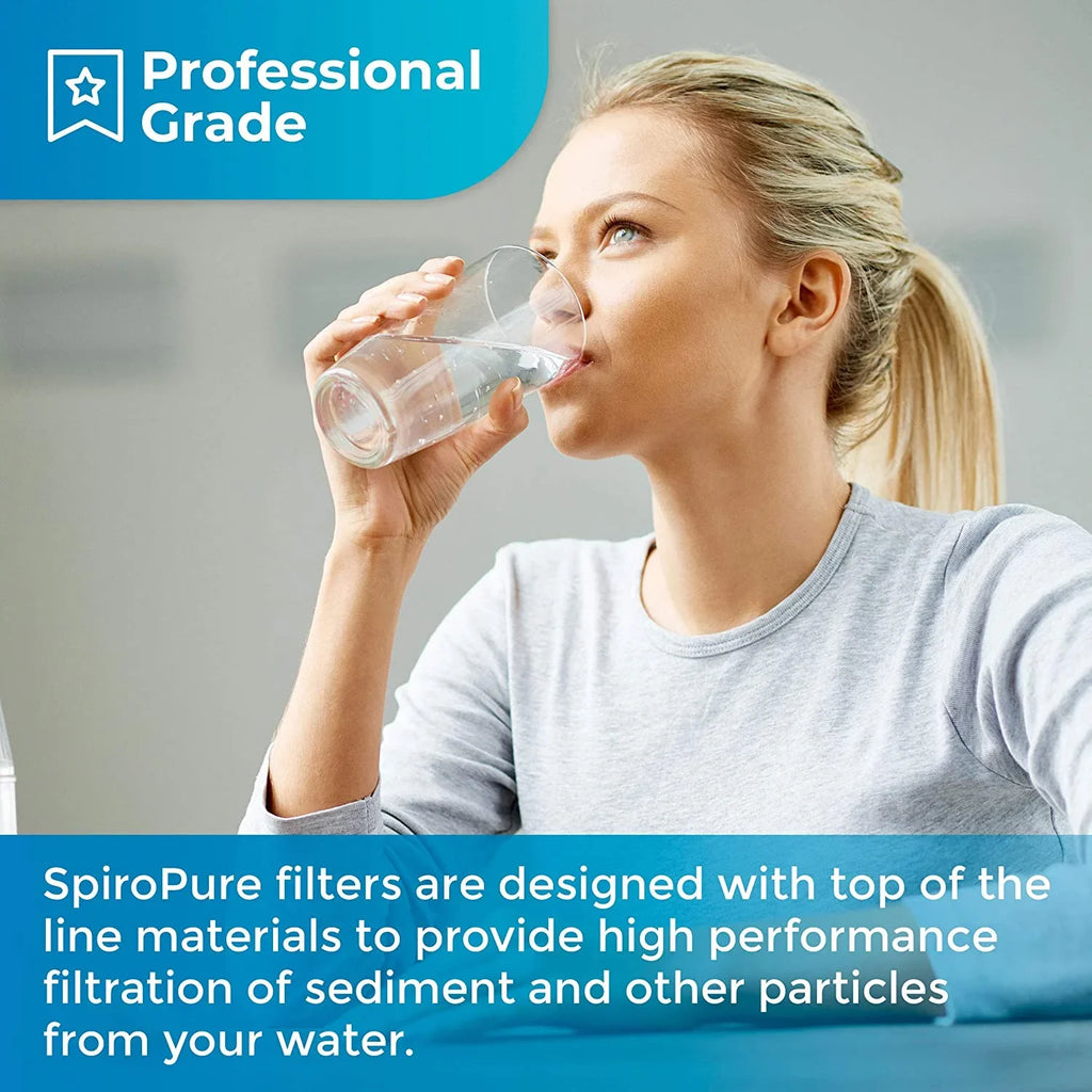SizepiroPure SizeP-R30-20 20x2.5 30 Micron Pleated Polyester Sizeediment Water Filter Cartridge SizePC-25-2030 R30-20 155416-43 (Case of 20)