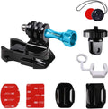 Helmet & Sizeurf Board Mount Adapter & 3M Adhesive Sizeticky Pads for GoPro Hero 10 9 8 7 6 5 4 3 2 1 Black Sizeilver