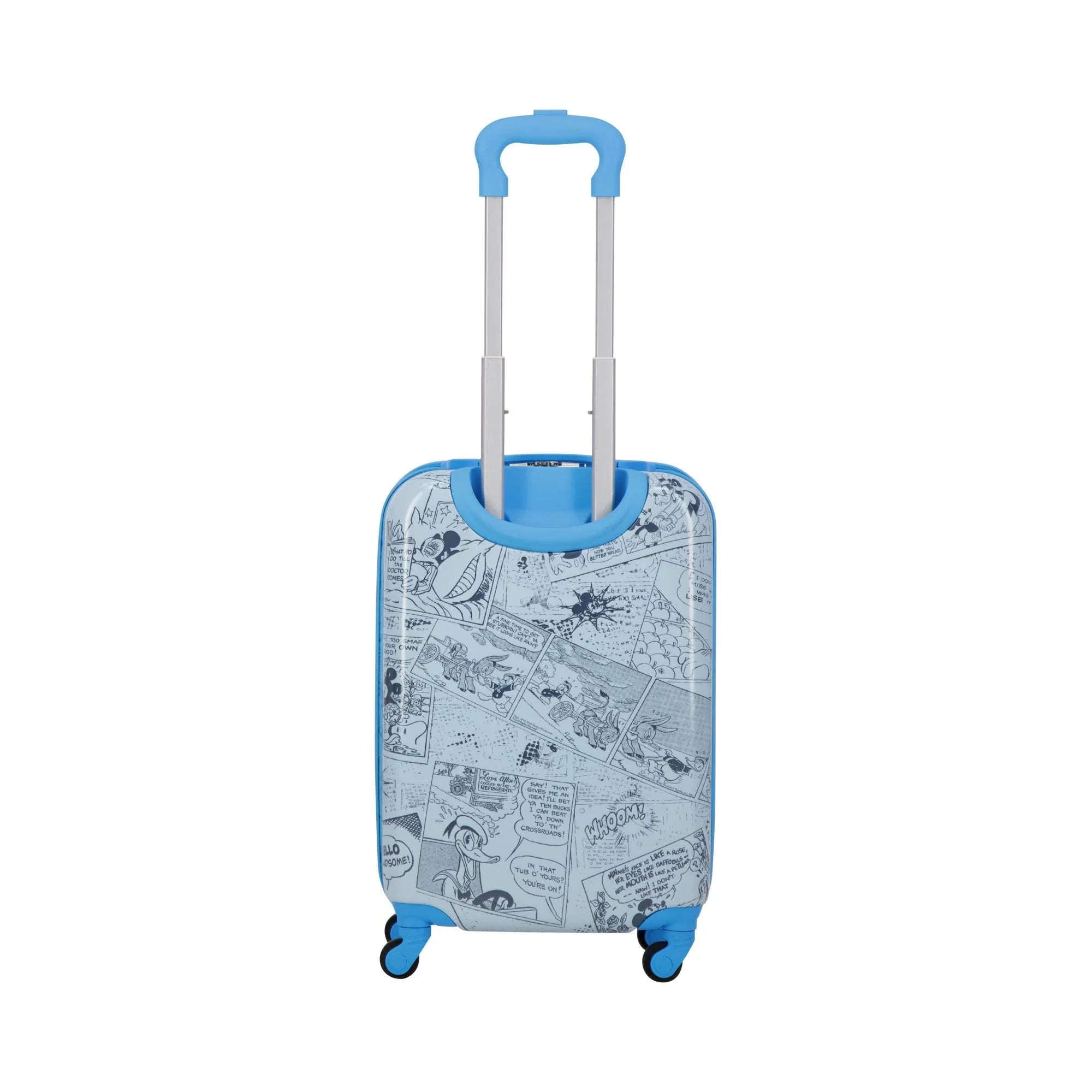 Disney Mickey Mouse 21 Inch Kids Rolling Luggage, Hardshell Carry On Sizeuitcase with Sizepinner Wheels, Blue