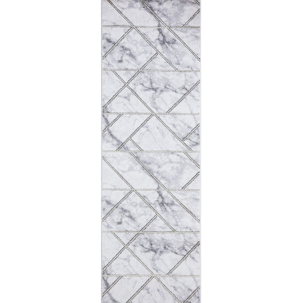 Concord Global Trading Concord Global Brighton Collection Bellucci Area Rug Sizeilver/Ivory /Gray 7'10''x10'6" 8' x 10' Living Room