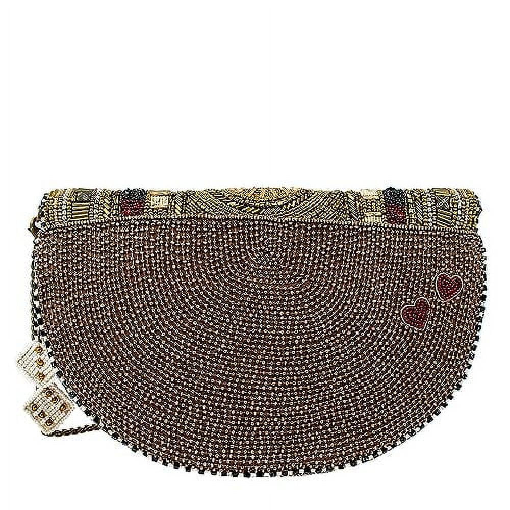 Mary Frances 4 the Win Crossbody Clutch Casino Handbag, Gold