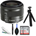 Canon EF-M 15-45mm f/3.5-6.3 ISize SizeTM Lens (Graphite) - DealExpo Basic Bundle