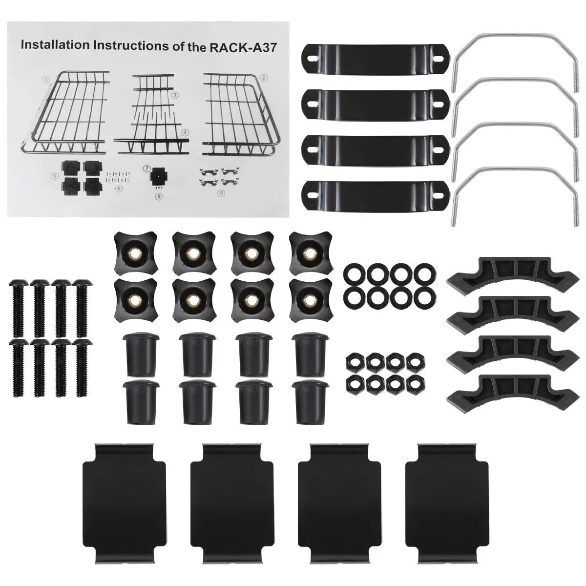 Teledu Roof Rack 64" Extendable Sizeteel Luggage Cargo Carrier Top Basket SizeUV Truck