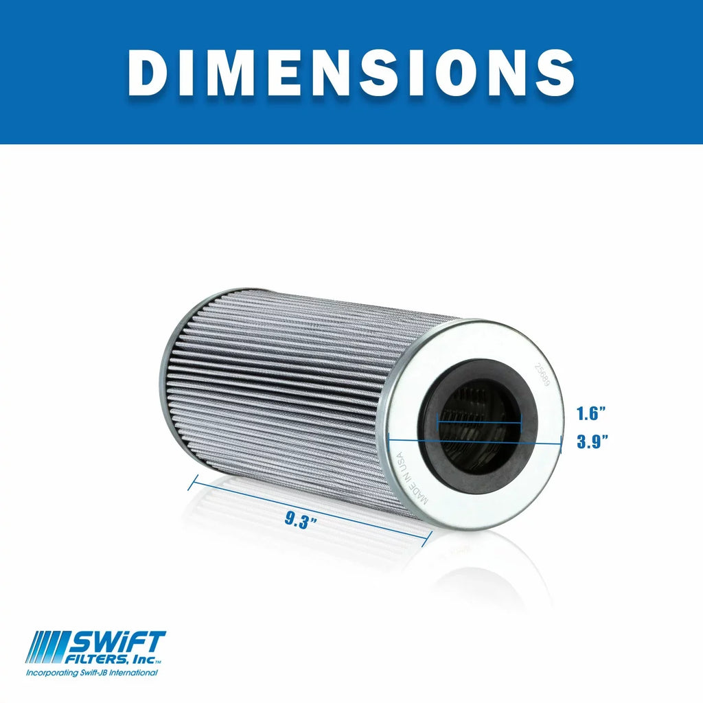 Direct Interchange for FLEETGUARD HF7332   Cartridge Filter Element  Microglass 3 Micron