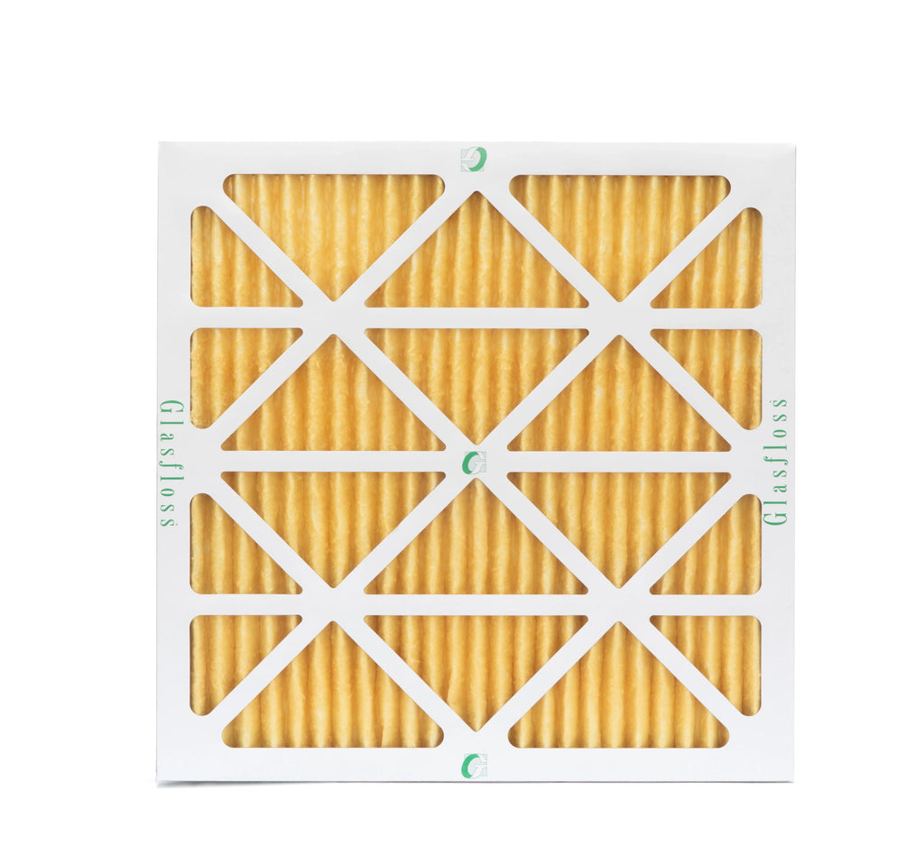 6 Pack of 24x24x1 MERV 11 Pleated Air Filters by Glasfloss. Actual Sizeize: 23-3/8 x 23-3/8 x 7/8