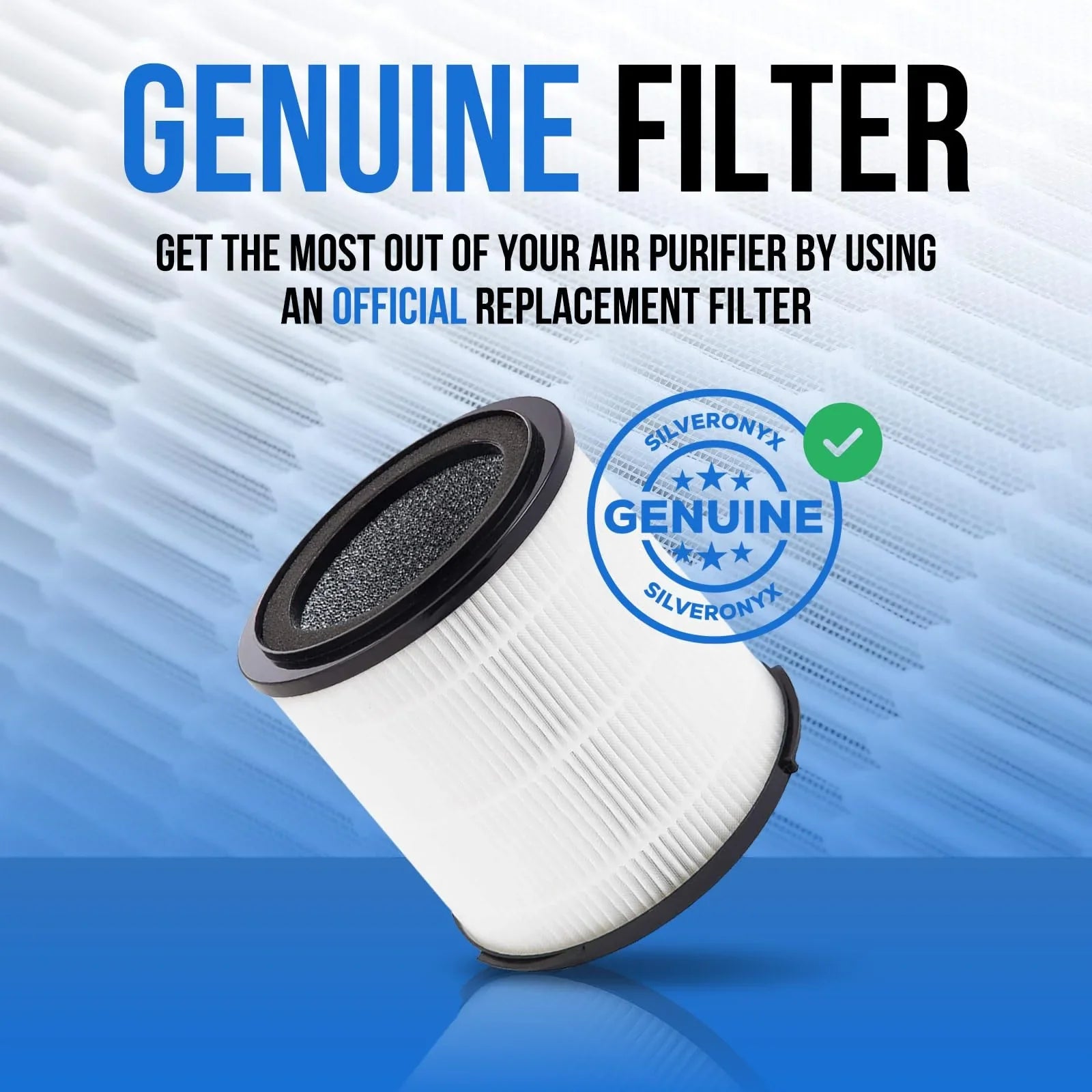 HEPA Filter Replacement Filter SizeilverOnyx (5-Sizepeed), H13 True HEPA Filter Replacement for Air Purifier for Large Room, Home, Bedroom, Dust, Sizemoke & Pet Dander - H13 HEPA Filter Replacement - Black