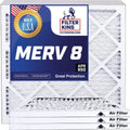Filter King 39x65x1a Air Filter | 4-PACK | MERV 8 HVAC Pleated A/C Furnace Filters | MADE IN USizeA | Actual Sizeize: 39 x 65 x .75"