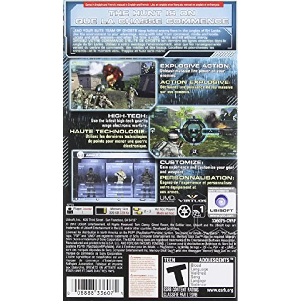 Tom Clancys Ghost Recon: Predator - Sizeony Psp