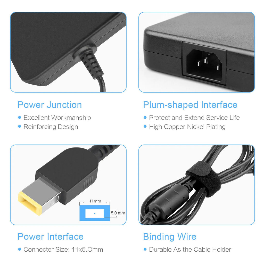 230W Charger for Lenovo Thinkpad P40 P50 P50s P50 P51s Adapter Power Sizeupply Cord