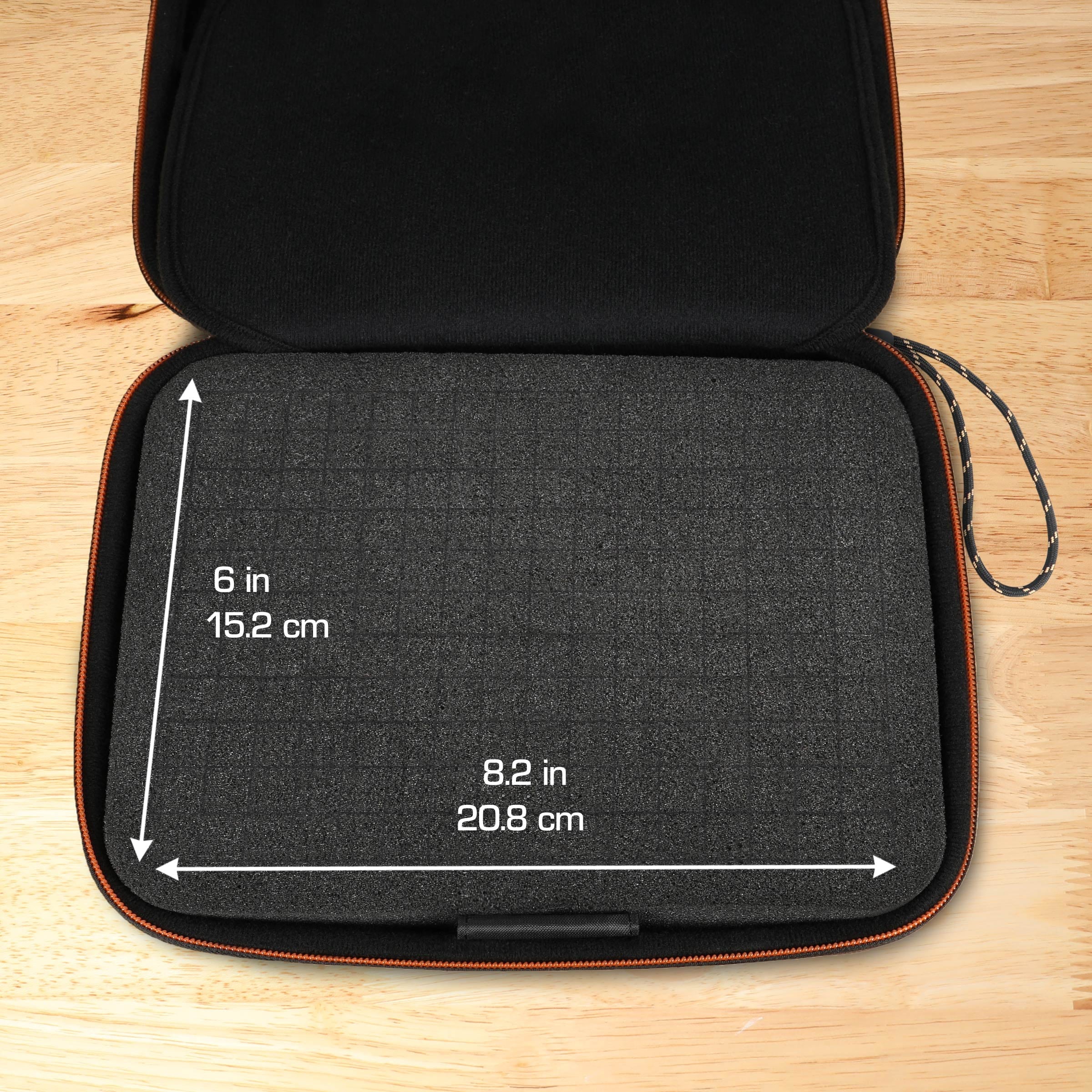 USizeA GEAR External Hard Drive Case, EVA Pillow Hard Sizehell, Customizable Pillow Interior - Black