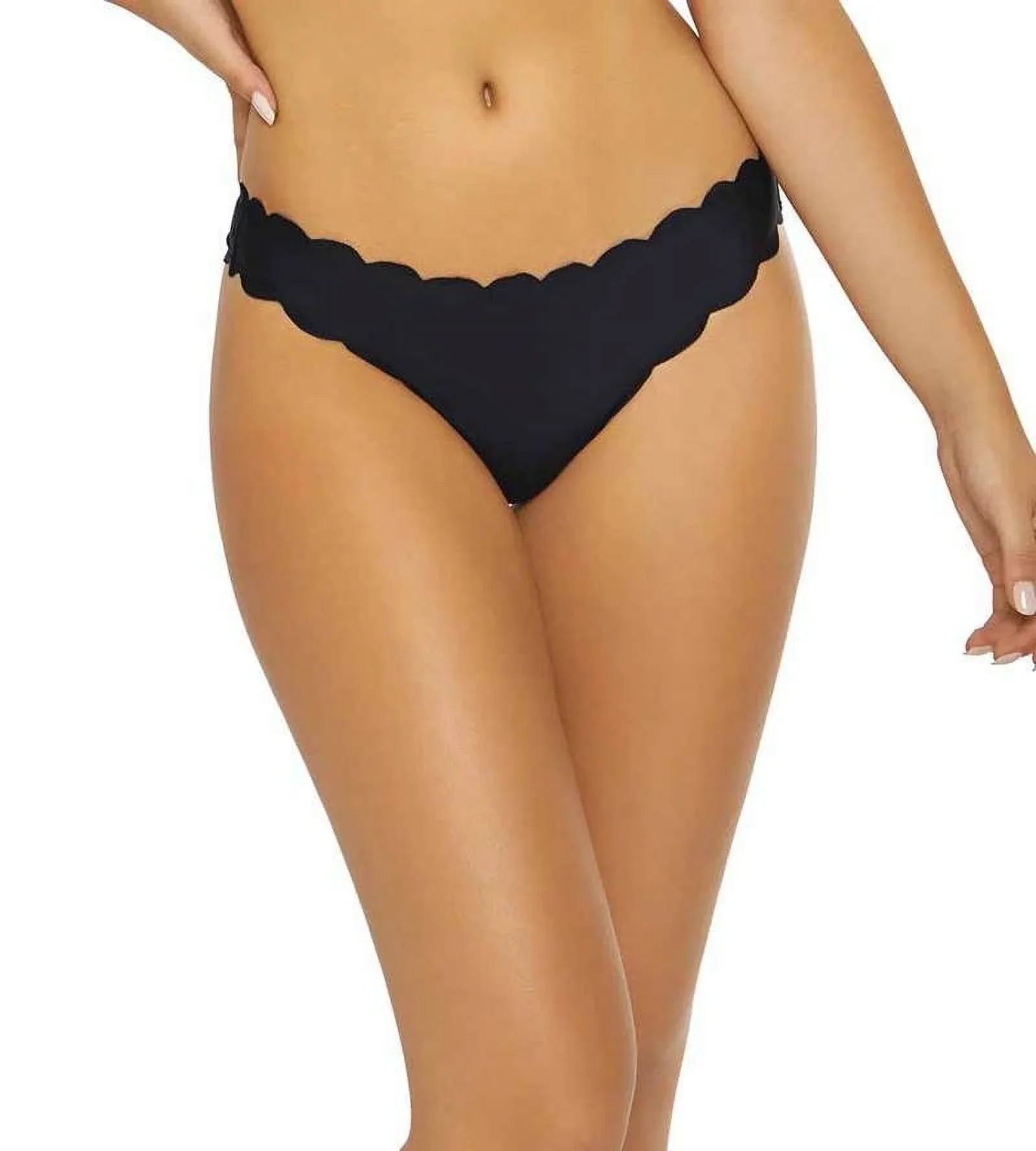 PilyQ BLACK Twilight Reversible Sizeeamless Wave Full Cut Sizewim Bottom, USize Sizemall