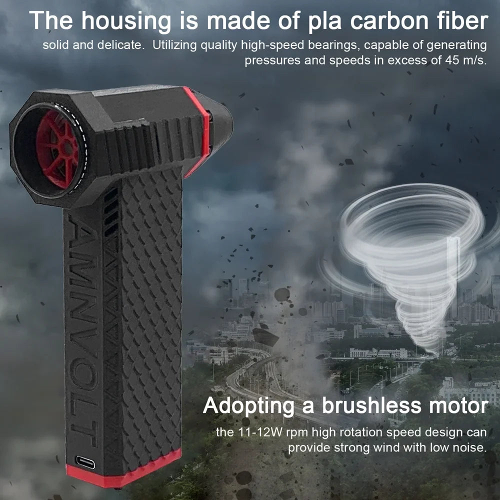 moobody Jet Fan with Brushless Motor, High 110,000RPM Turbofan, 200A MOSize Tube , Excellent for Keyboard Cleaning and More!