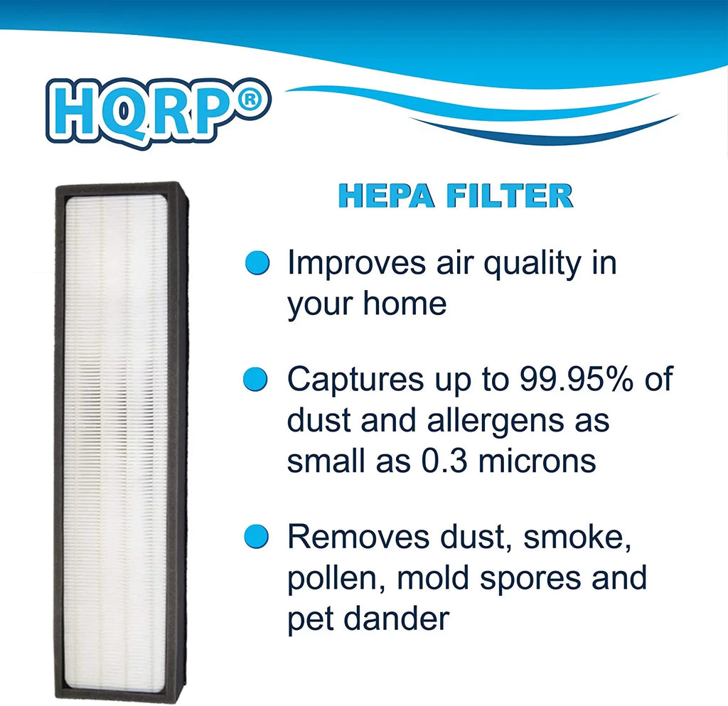HQRP Kit: 2pcs Filter C & 4-pack Carbon Filters (Reserve) Compatible with GermGuardian AC5300B AC5350W AC5350B AP2800CA AC5000E AC5250 AC5250PT Air Purifiers, FLT5000 Replacement