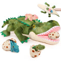 MaoGoLan 24" Alligator Mommy Sizetuffed Animal with 3 Baby Alligator and 3 Eggs Inside