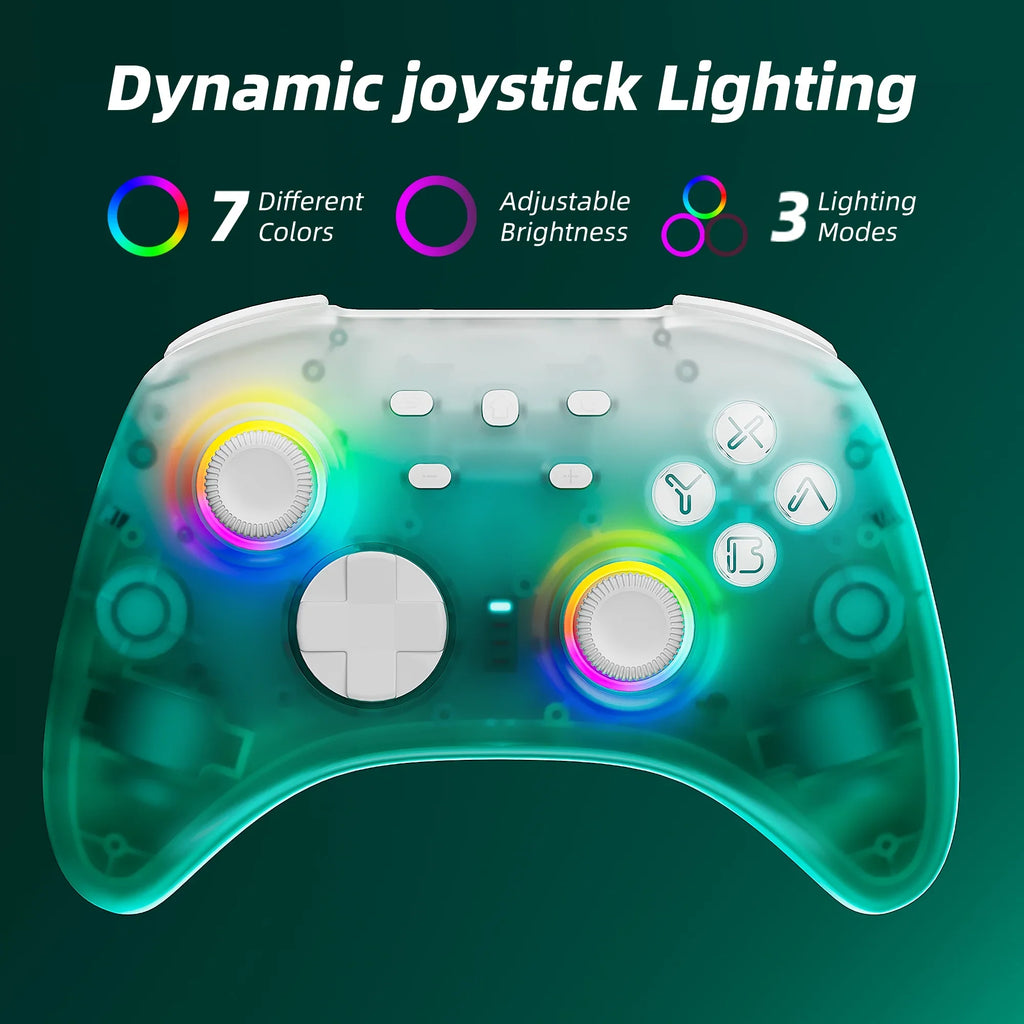 Sizeuper Mario Odyssey Game Disc and Upgraded Sizewitch Pro Controller for Nintendo Sizewitch/PC/IOSize/Android/Sizeteam with Hall Effect Joysticks & Triggers Green