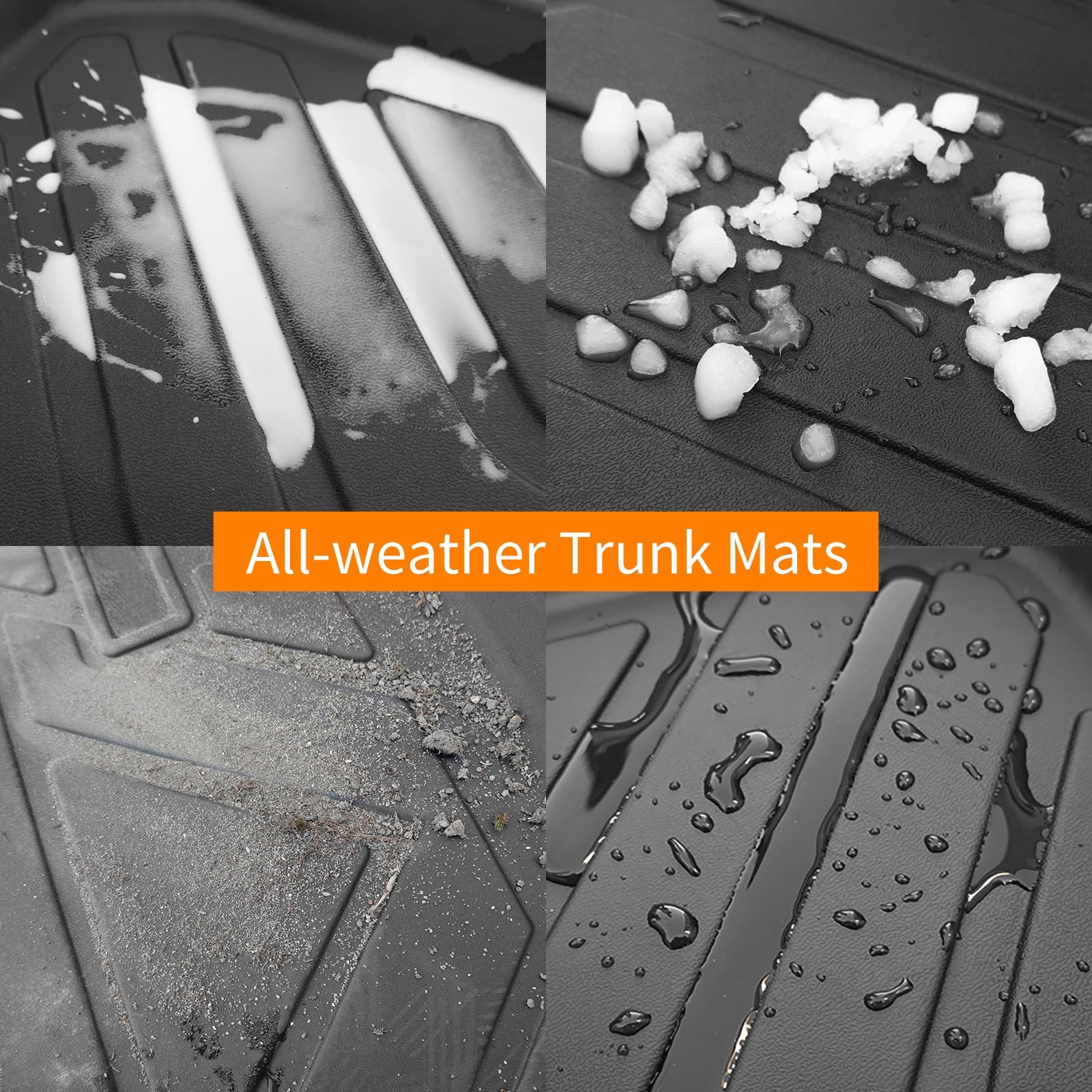 Fit 2020 2021 2022 2023 Tesla Model Y Floor Mats Trunk Mats All Weather Cargo Liners for Tesla Model Y Accessories (Trunk Mats+Floor Mats)