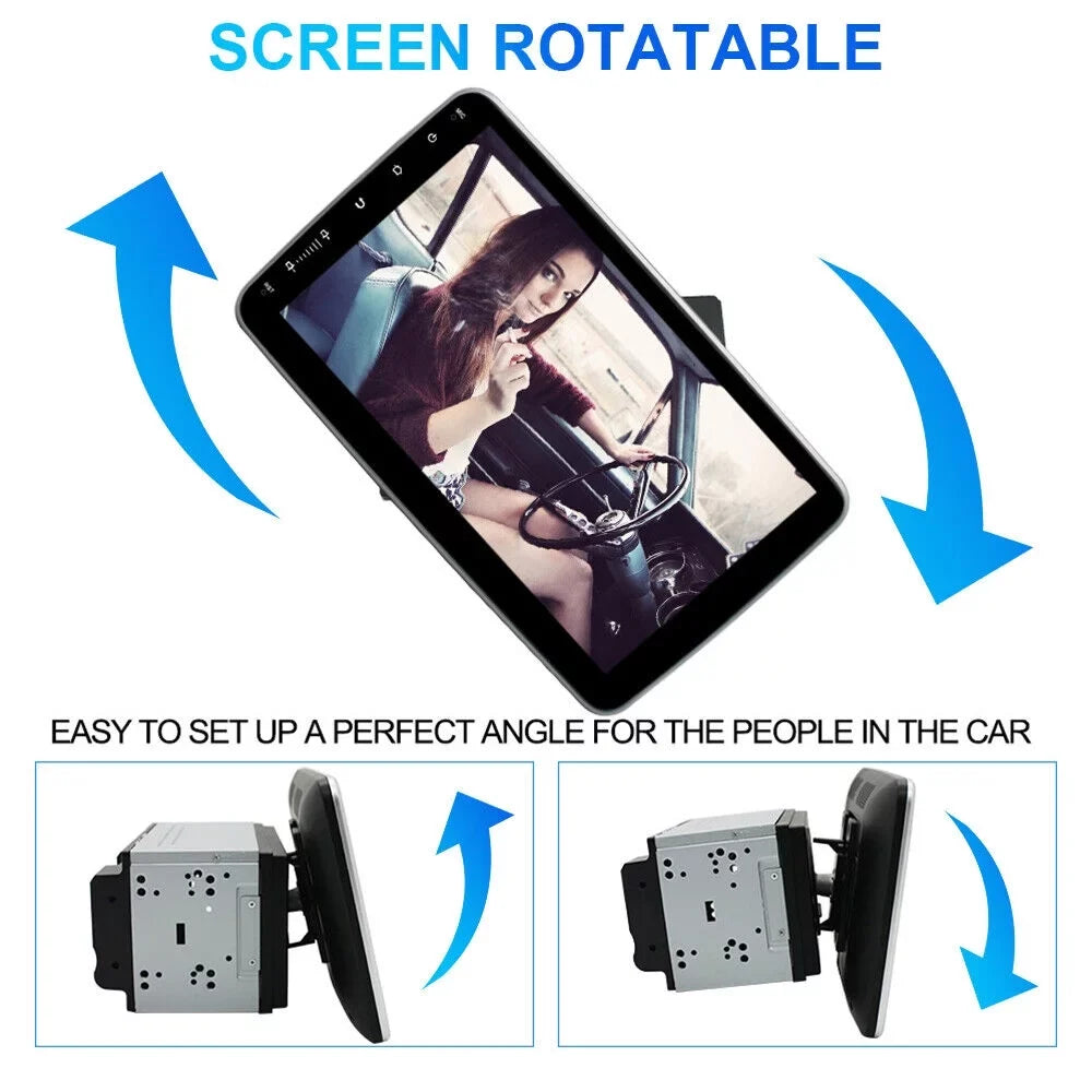 Jahy2Tech 10 Inch On-Board Android 9.1 GPSize Wifi Dual Din Touch Sizecreen Player Navigation