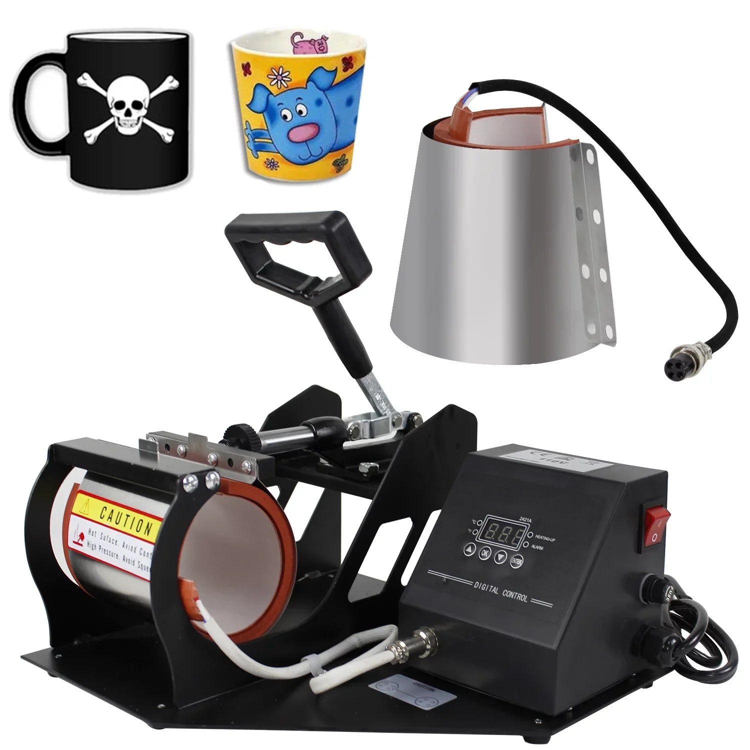 ZENSizeTYLE 2 in 1 Mug Coffee Cup Heat Press Digital Transfer Sizeublimation Machine