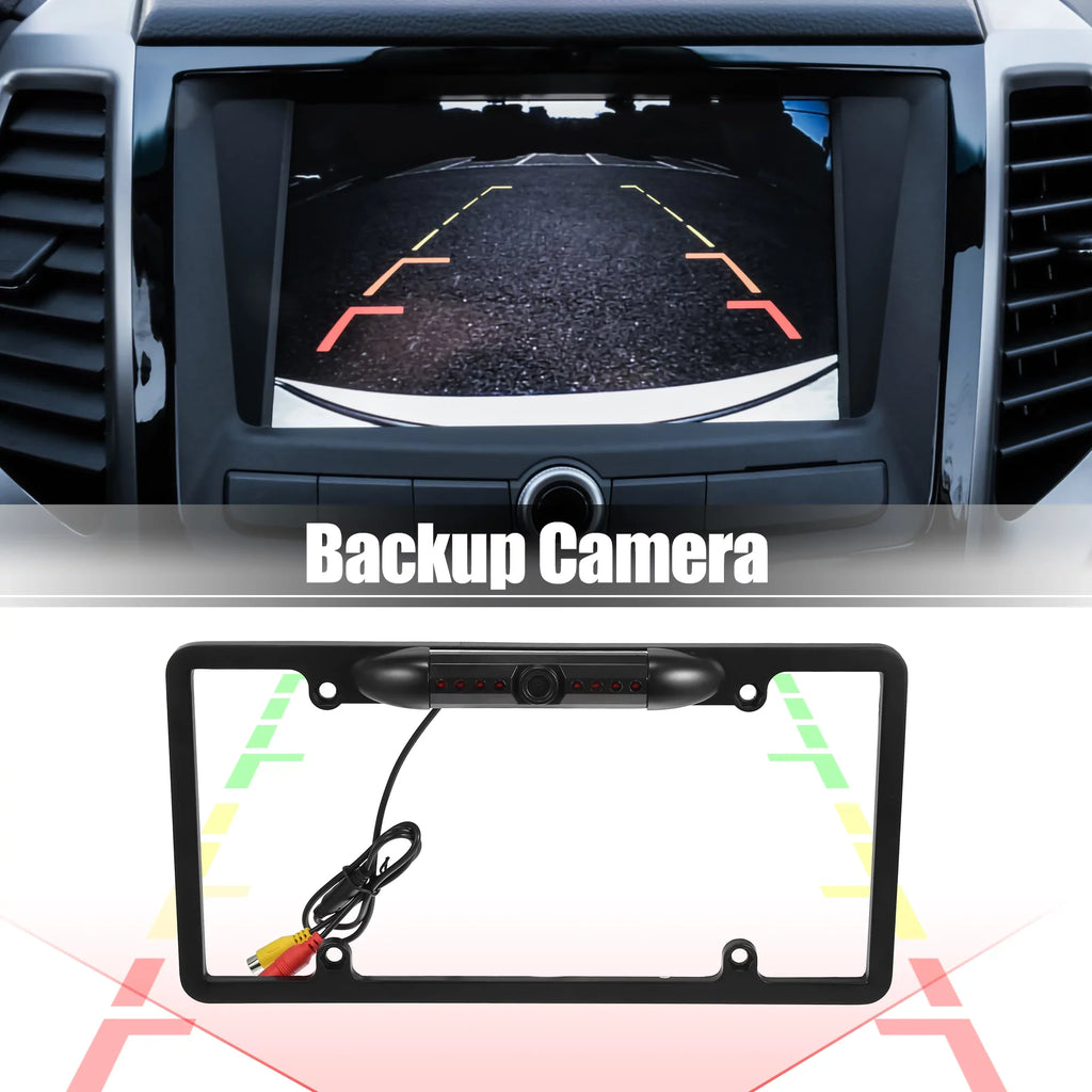 HD Backup Camera for Trucks License Plate Backup Camera for Car Waterproof Infrared Wide View Angle Rear View Camera