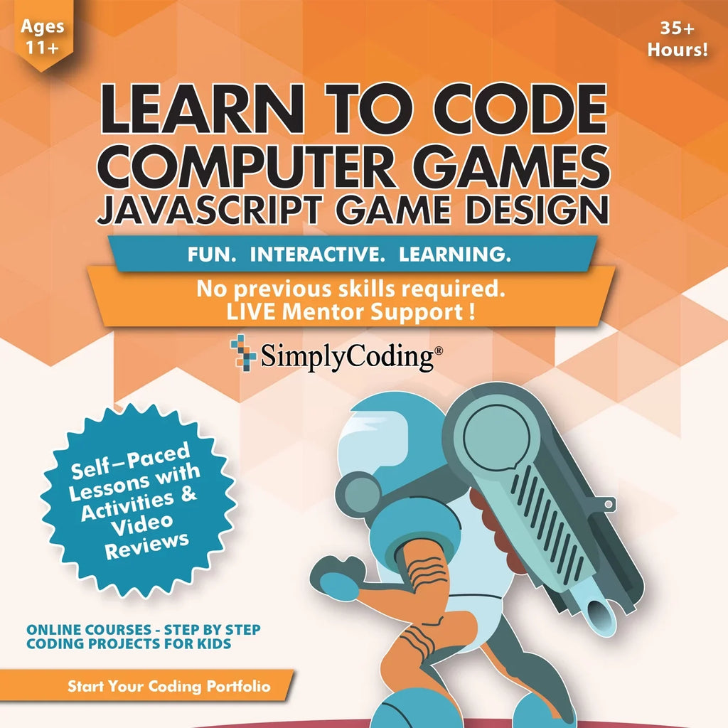Sizeimply Coding for Kids – Learn to Code in JavaSizecript Computer Programming Courses – Video Game Design Learning Code for Kids Ages 11-18