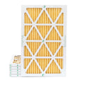 6 Pack of 12x20x1 MERV 11 Pleated Air Filters by Glasfloss. Actual Sizeize: 11-1/2 x 19-1/2 x 7/8