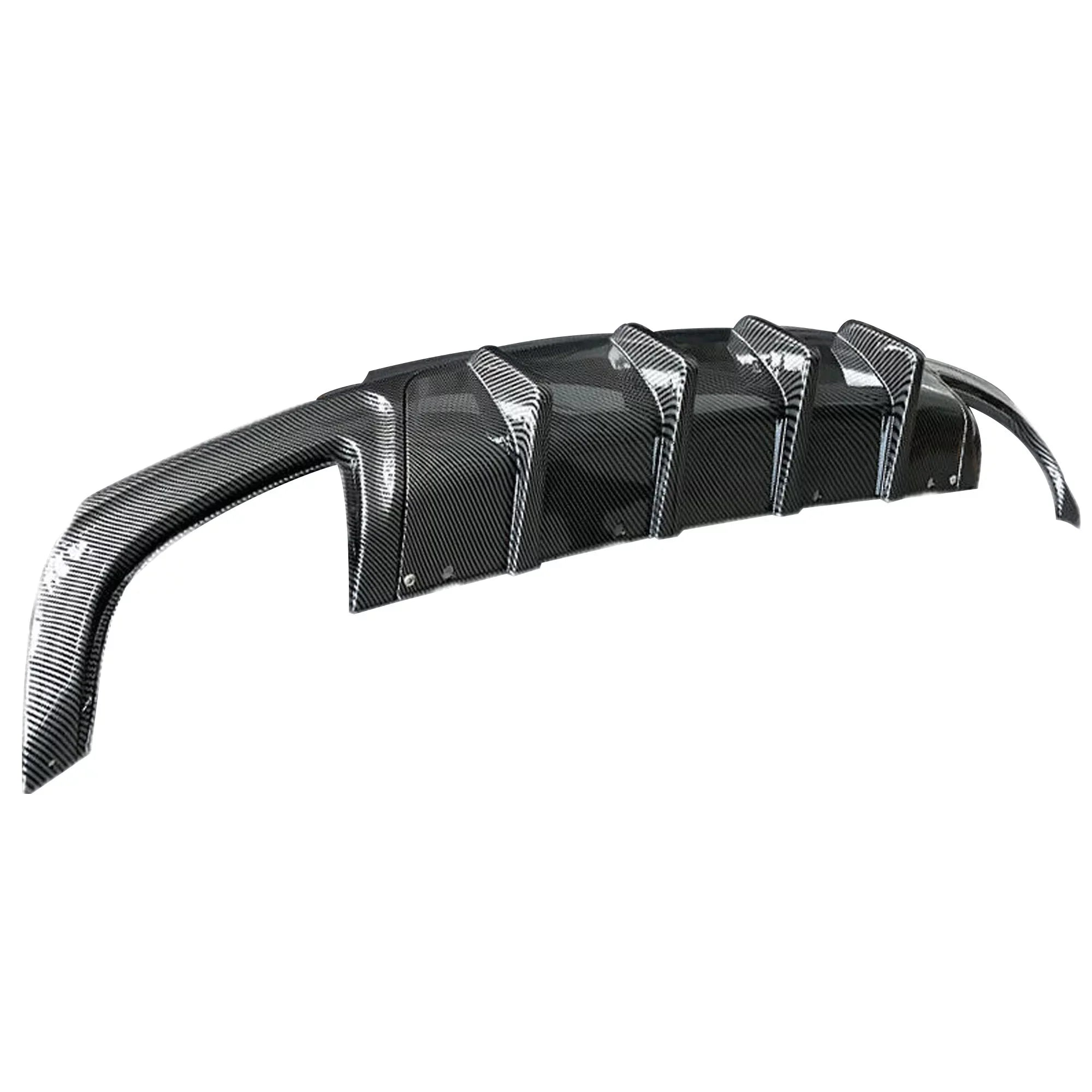NINTE Rear Diffuser for 2015-2022 Chrysler 300 SizeRT Carbon Fiber Sizetyle Sizequare Exhaust