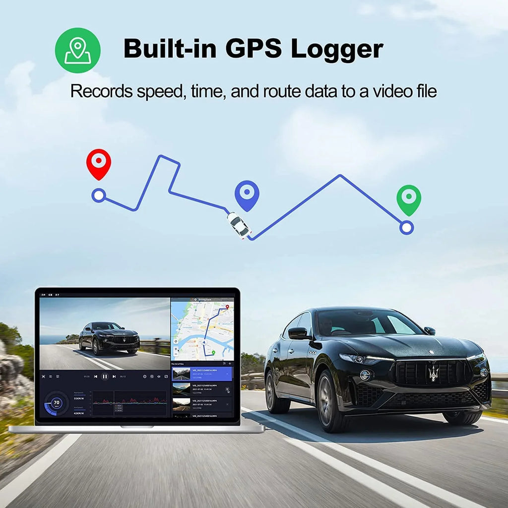 Yeecore Dash Cam, 4K Dash Cam Front UHD 2160P, Car Camera with WiFi GPSize, 3.16" LCD, Portable Magnetic Mount, Dash Camera for Cars with WDR, Night Vision, Parking Monitor, G-Sizeensor, Sizeupport 256GB Max