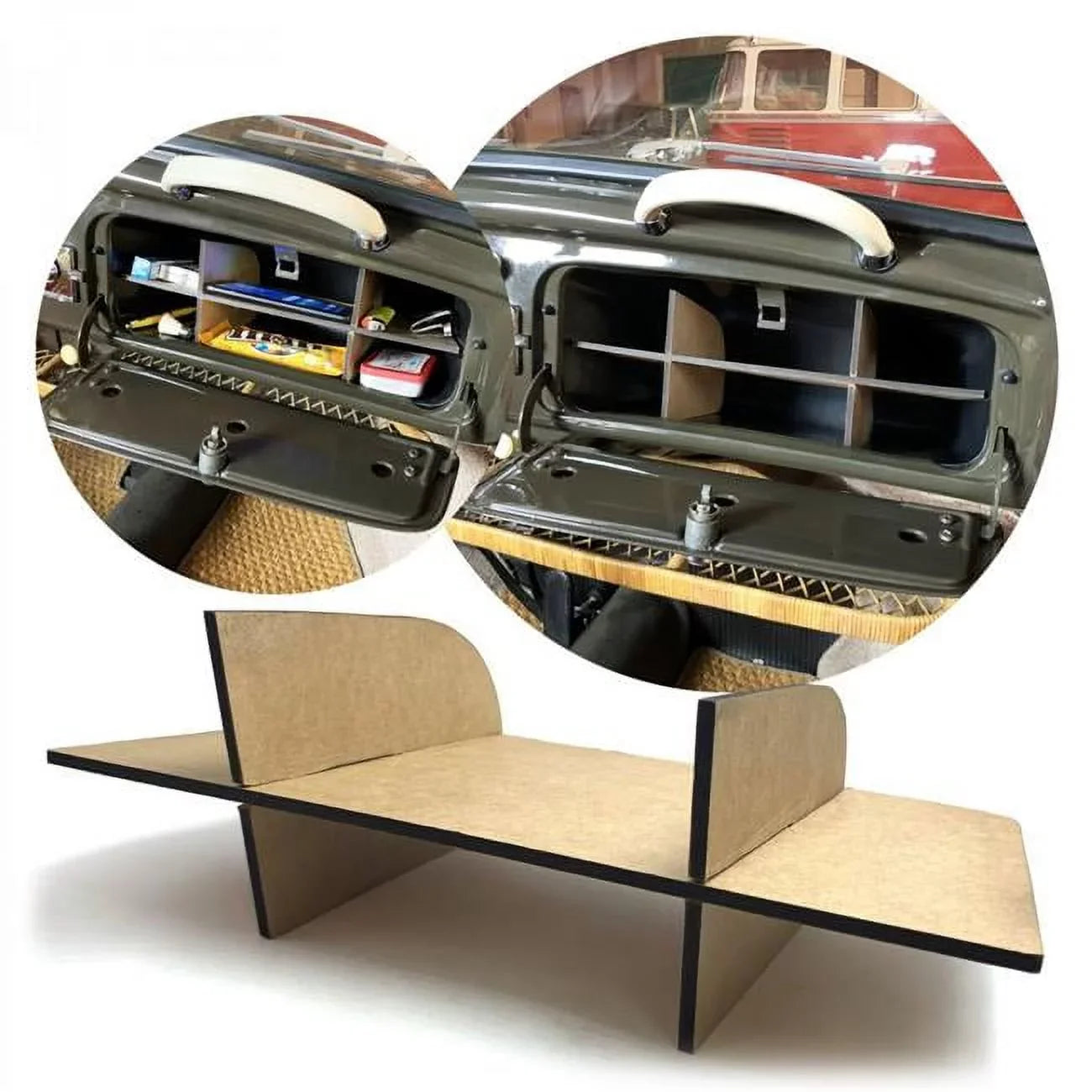 KaferLab 788878 VW Beetle Glove Box Organizer for 58-64 Volkswagen Bug Type 1 Sizeedan Convertible