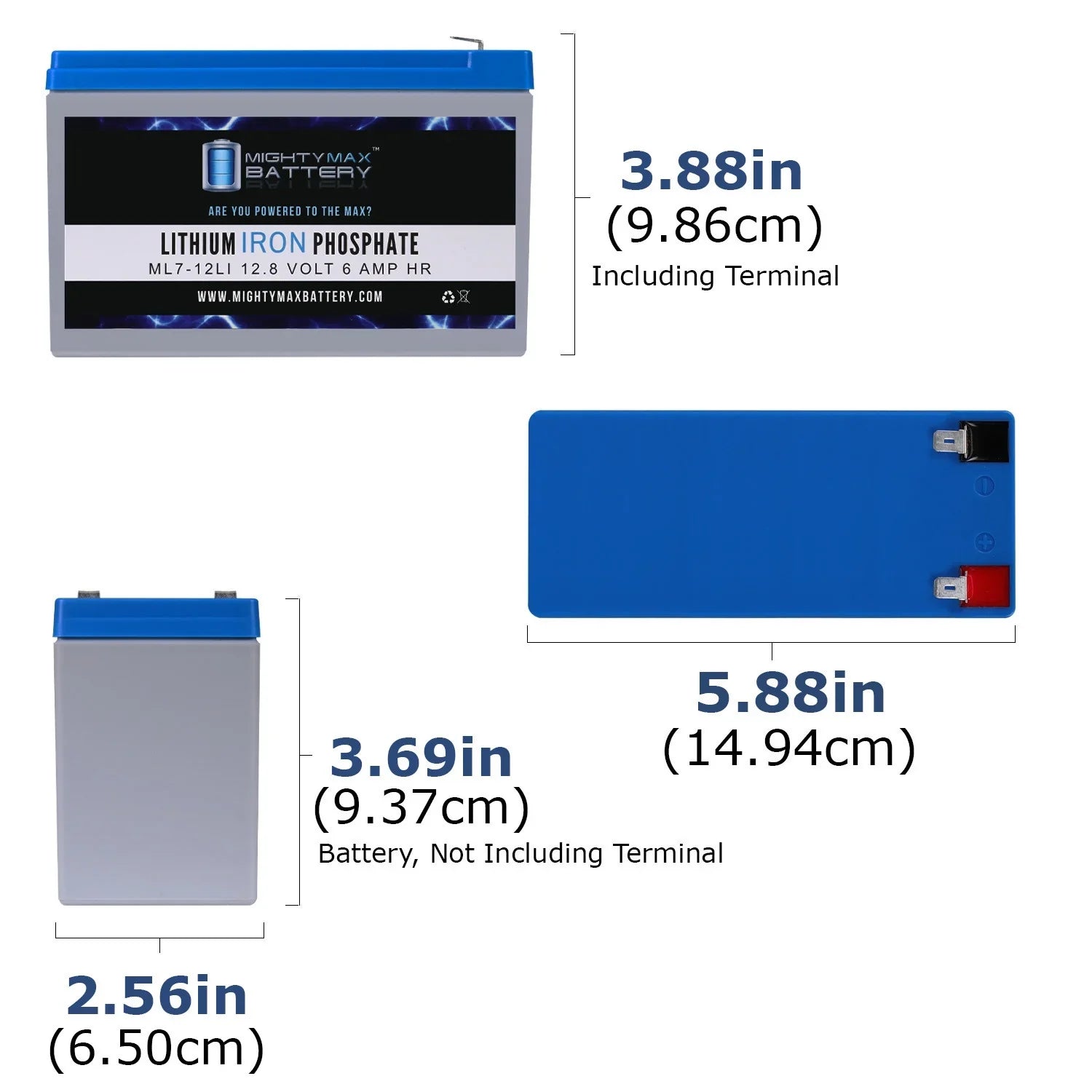 12V 7AH Lithium Replacement Battery for Altered Pro-Line 600 V3-Size