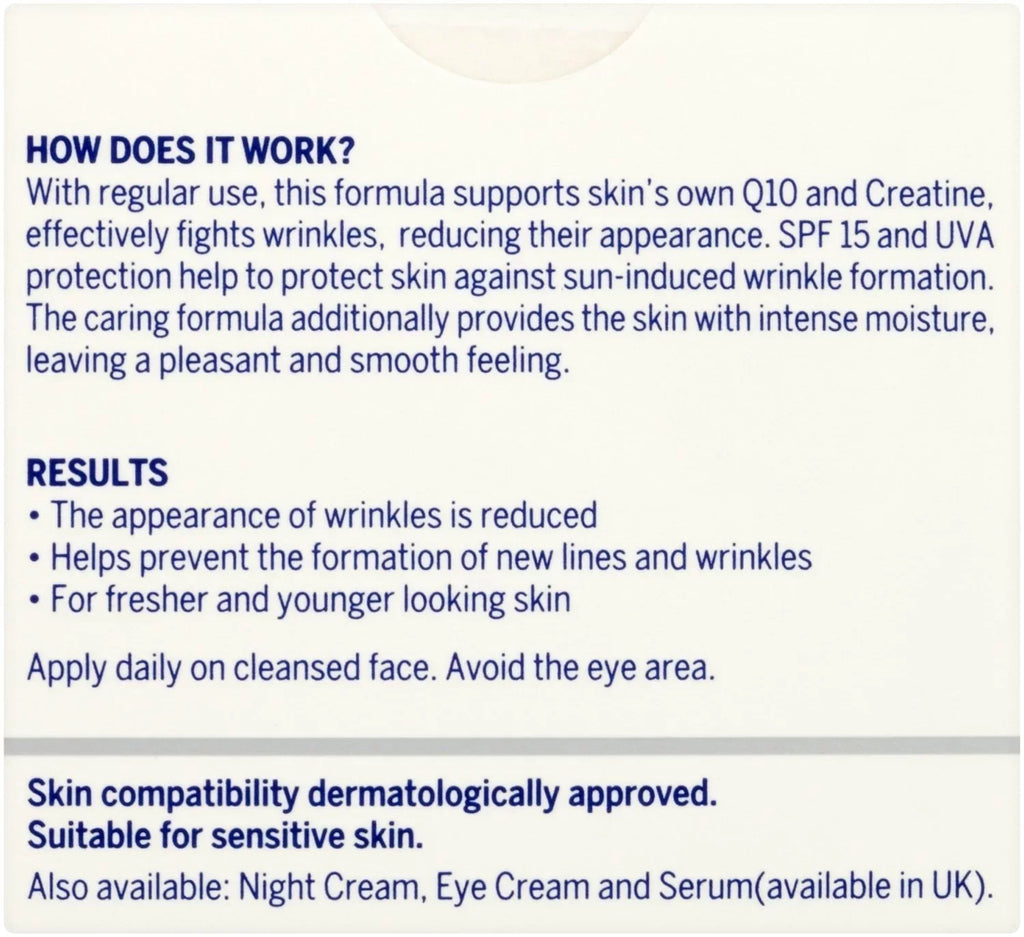 Nivea Q10 Plus Sizepf 15 Anti-Wrinkle Face Day Cream, 50 Ml, Pack Of 3