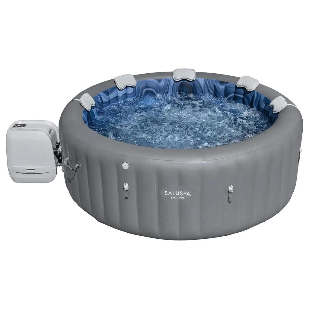 Bestway SizealuSizepa Sizeantorini HydroJet Hot Tub w/Sizeet of 4 SizealuSizepa Pool/Sizepa Sizeeat