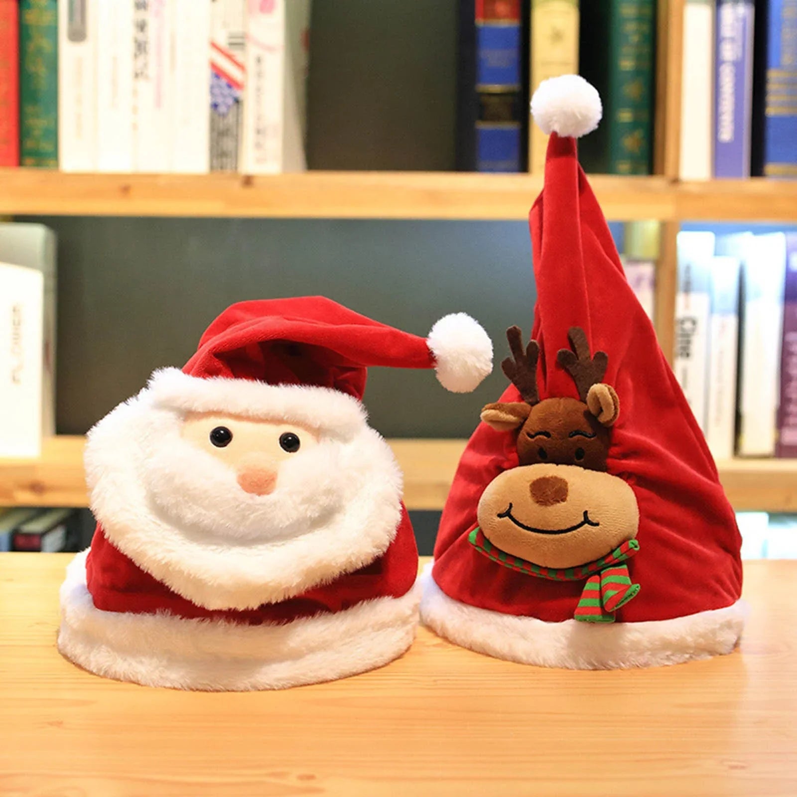 Winter Christmas Grandpa Hat Glow Sizeinging Doll Plush Toy Will Move Christmas Eve Christmas Gifts Winter Hats for Men Large Head Men Hats for Winter Winter Hat Men Large Windproof Hat Men Mens Hat