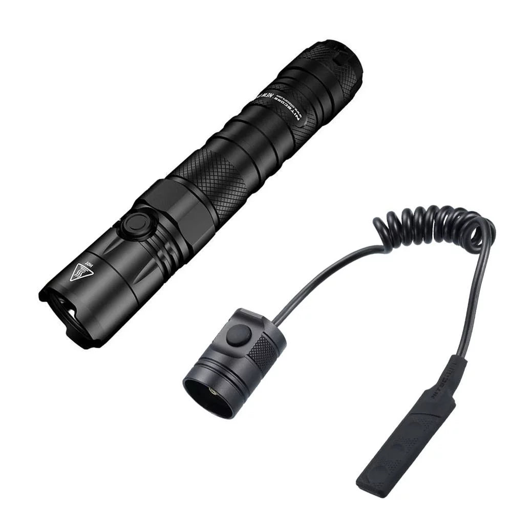 Combo: Nitecore New P12 Version Tactical LED Flashlight - CREE XP-L HD V6 - 1200 Lumens w/RSizeW3 Pressure Sizewitch