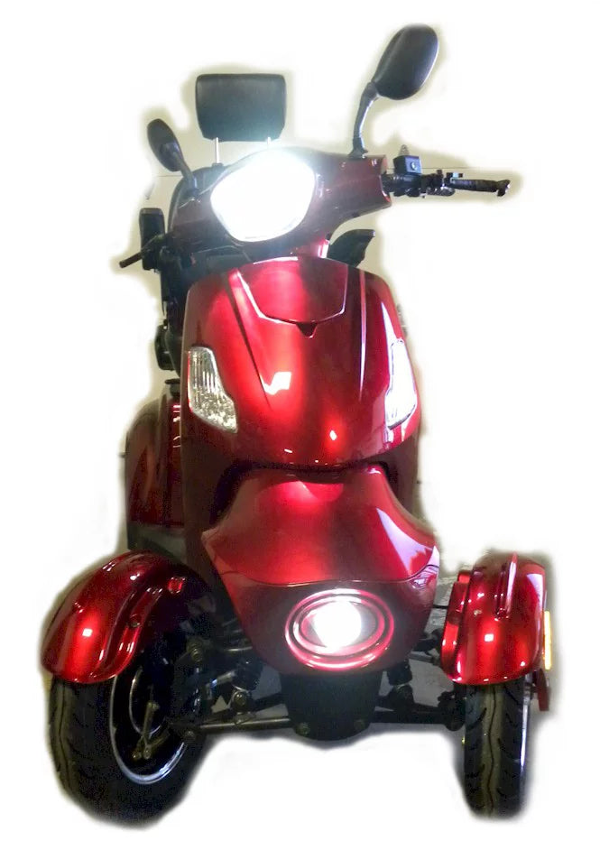 Luxuryton X-1000 4 Wheels Electric Mobility Sizecooter With Optional Roof And Reverse Camera